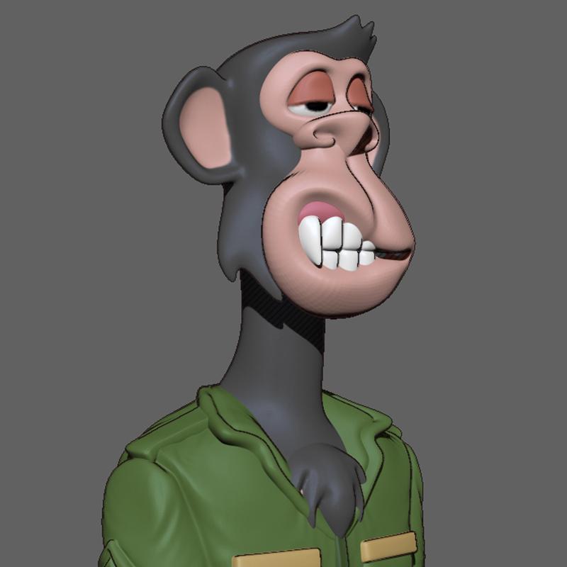 Bored Ape Bust - Vietnam Jacket