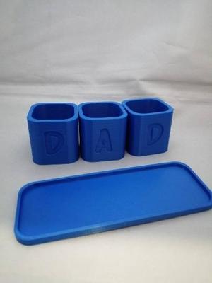 Mini Planters and Tray DAD, Planter