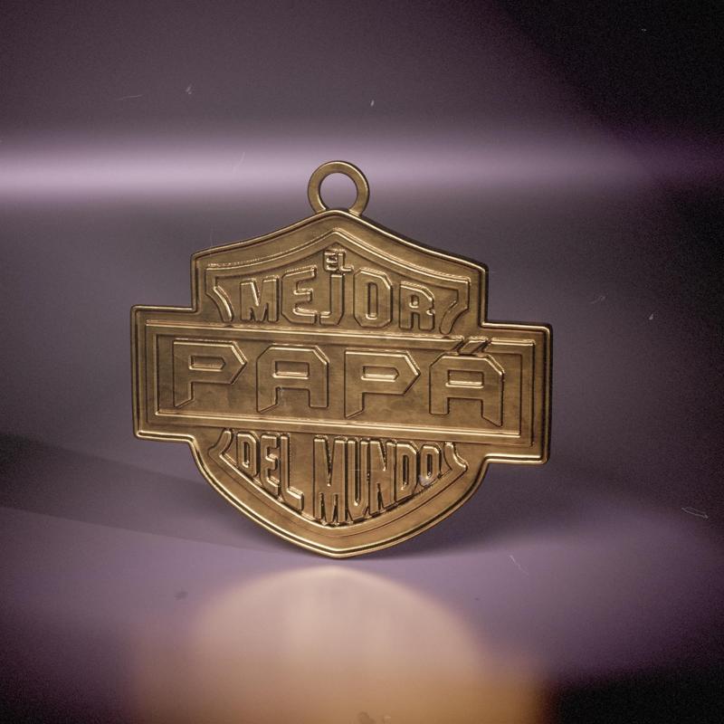 El Mejor Papá del Mundo | Harley Style Spanish Dad Pendant