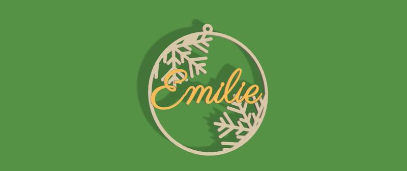 Christmas bauble Emilie