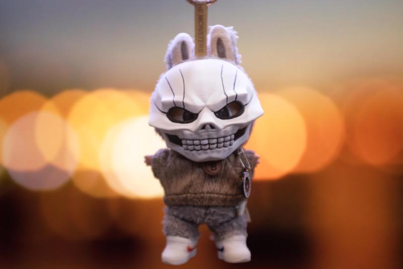 Skull Half Mask for Halloween -  Labubu Accessories Toys