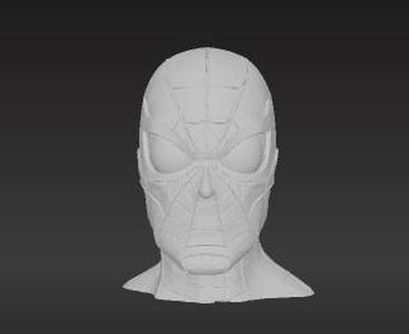 Art Toy Customization: Web-Patterned Hero Mask for Labubu - Perfect Scale, Vibrant Colors, Print-Ready
