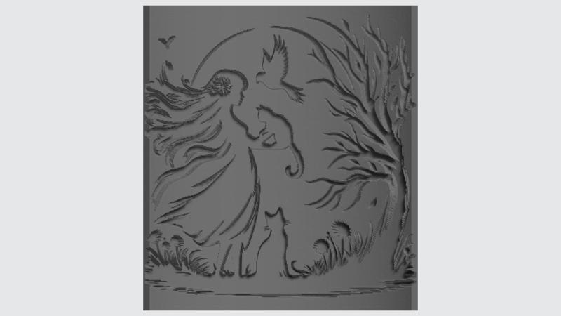 Silent Shadows: The Girl, Her Cat, and the Eternal Tree