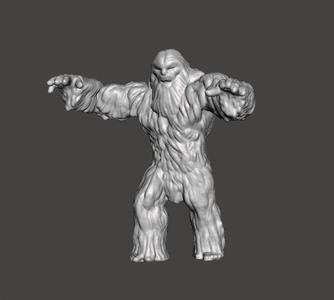 SASQUATCH CREATURE MODEL FIGURE FOR HORROR AND FANTASY GAMES RPG DND
