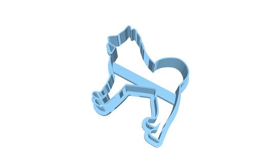 cookie cutter Dog line icon vector stock illustration Animal, Backgrounds, Computer Graphic, Dog, Illustration