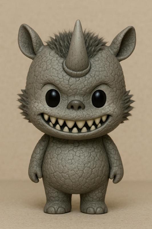 Labubu Rhino Custom Figure