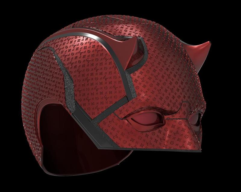 Daredevil: Born Again Helmet ( LOUIS VUITTON texture) FREE