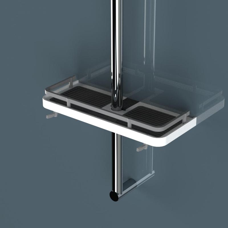 SHOWER TRAY- SNAP IN MOUNT