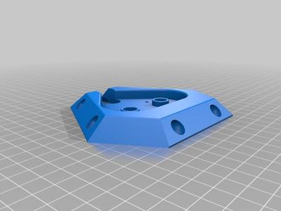 Delta printer twin head effector plate