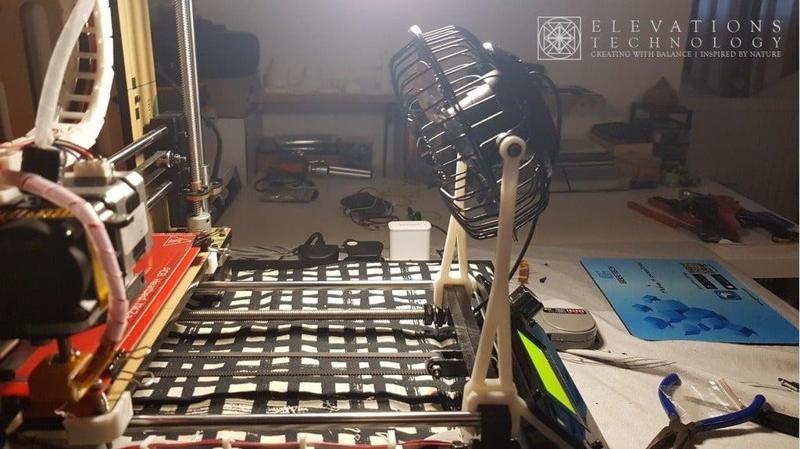 120mm USB Fan Mount - Geeetech i3 Acrylic