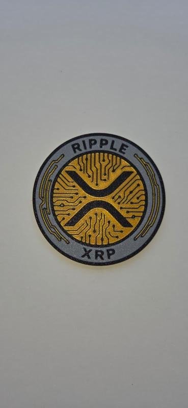 🪙⚡ Premium 3D Coasters "XRP Ripple Gold XRP" ⚡🪙