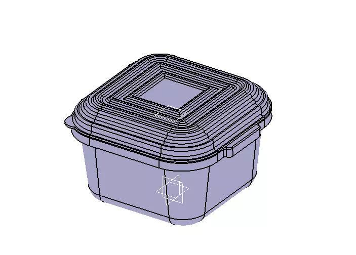 Plastic Container 65X65X41mm