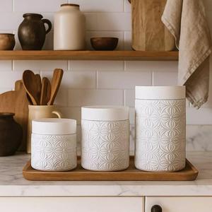 Kitchen Set 3 Jars No Supports Needed