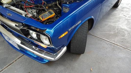 Datsun 510 / 1600 fender light back cover with LED insert