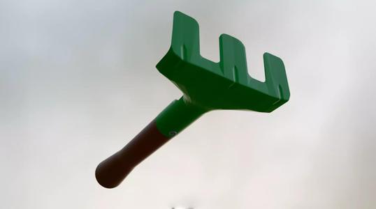 3d model of a rake