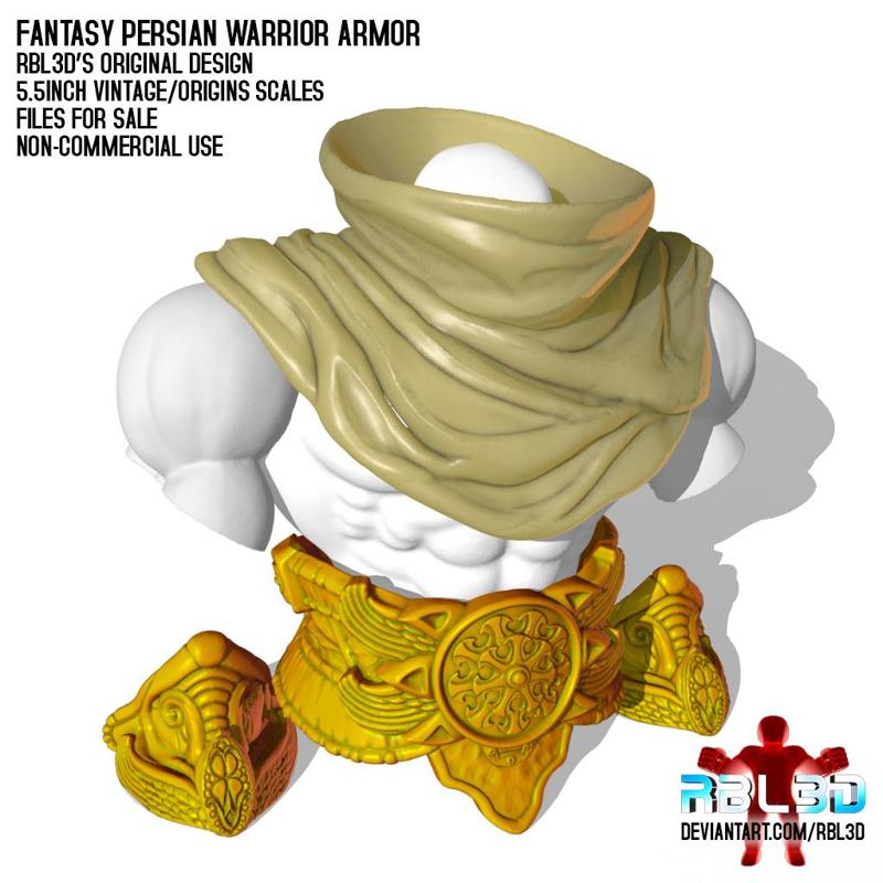 Fantasy Persian Warrior Armor (motu compatible)