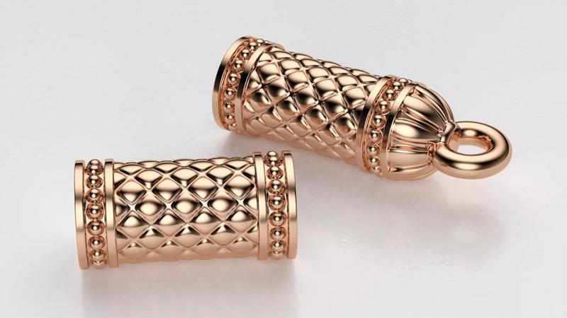 The bead on leather rope