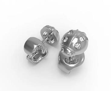 0545 Ladybug Earrings