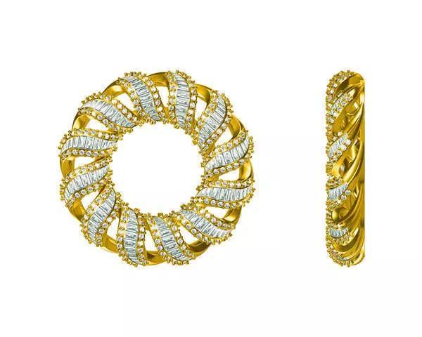 JCD Format Unique forever one round shape pendant  design