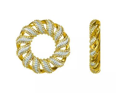 JCD Format Unique forever one round shape pendant  design