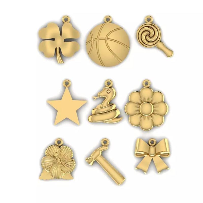 clover balls snake flower chamomile Spiral of Life hammer bow