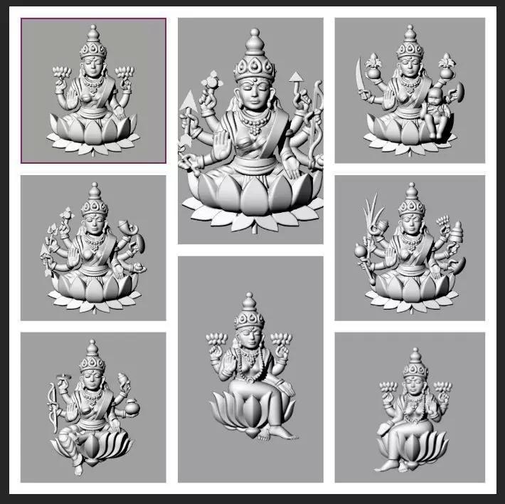 Ashta Laxmi stl file only