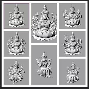 Ashta Laxmi stl file only