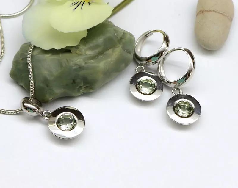 Round minimalistic printable jewelry set model