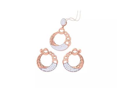 Earring Pendant Set 3dm STL OBJ FBX Renders Details