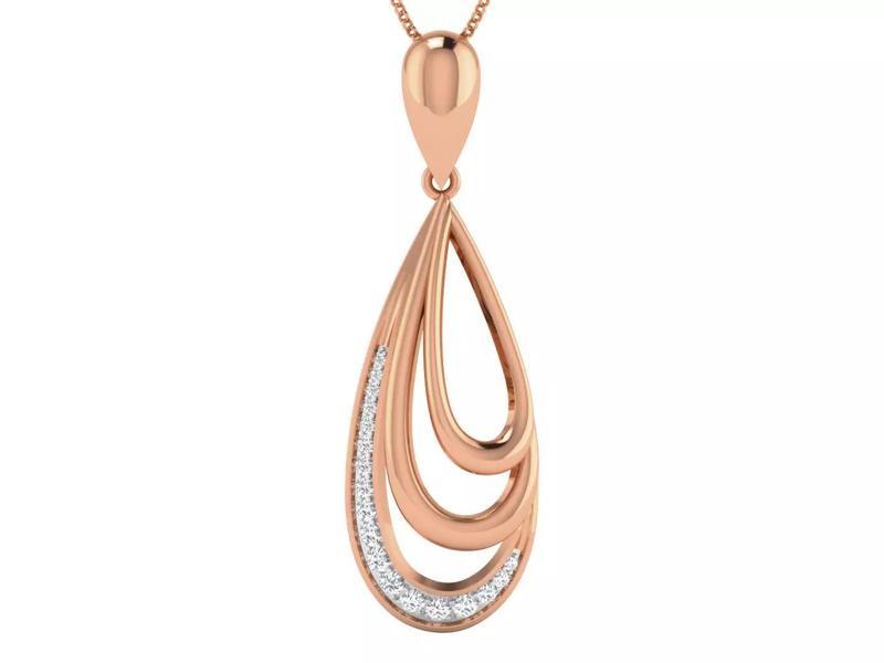 High Jewelry Pendant Earrings Set 3dm stl obj mtl gltf glb