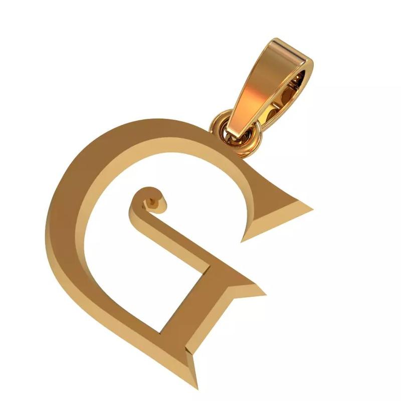 G letter pendant