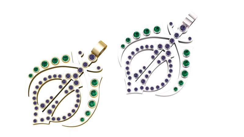 Platinum Diamond Pendant 3D Printable Mode