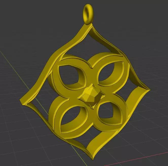 Lover Sufi Flower Necklace Pendant 3