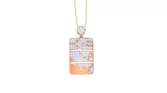 High Jewelry Pendant Earrings Set 3dm stl obj mtl gltf glb