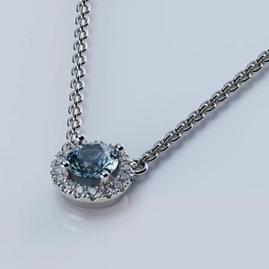 Pendant Tiffany Soleste Style Round 5mm
