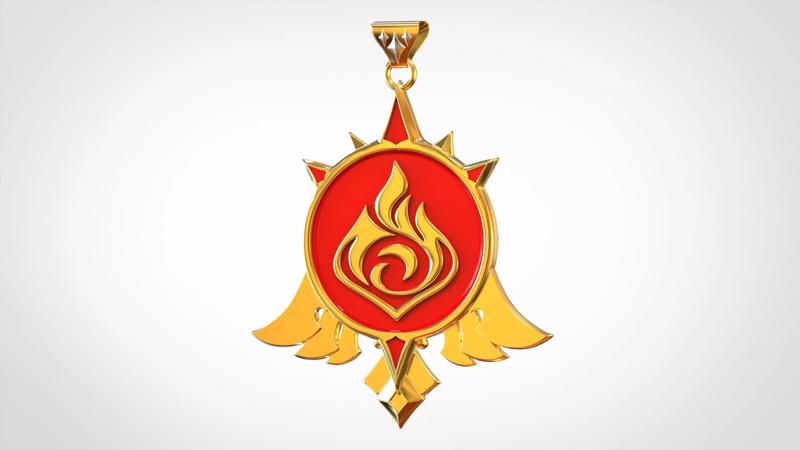 Mondstadt Vision Pyro Pendant