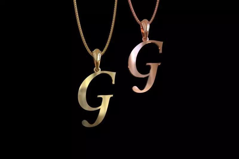 Letter G  NECKLACE