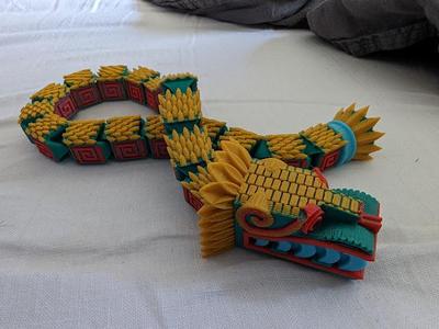 Multicolor Articulated Quetzalcoatl