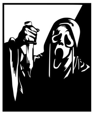 Scream Ghost Wall Art