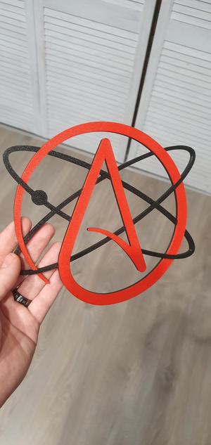 Ateist Symbol  ,Atomic Whirl