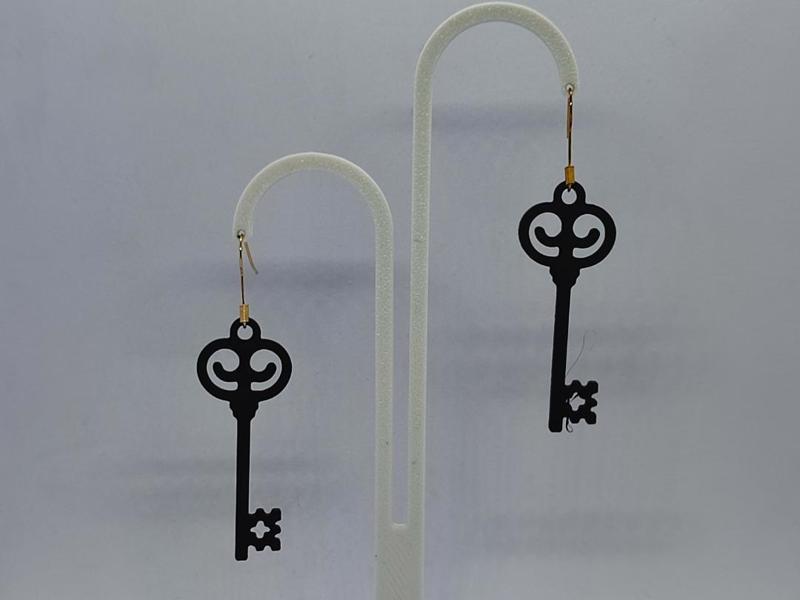 Time Key Earrings