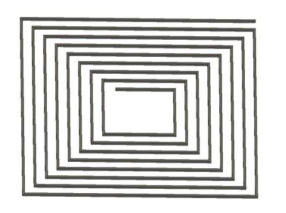One line box Z offset test pattern