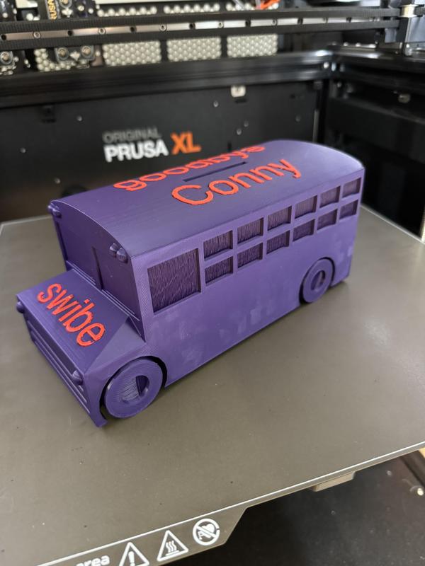 School Bus Money Box
