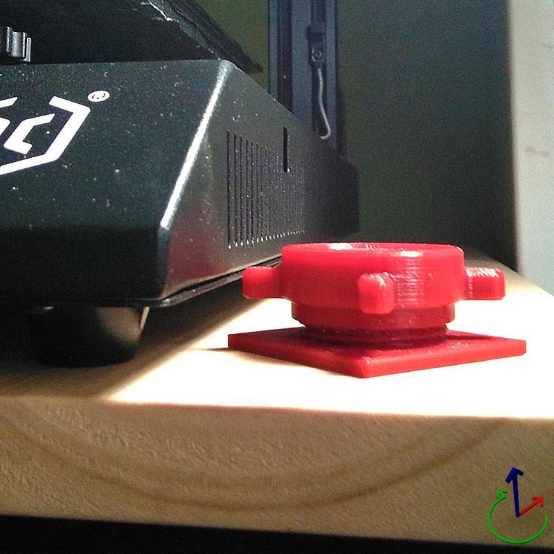 BASES TO LEVEL THE PRINTER