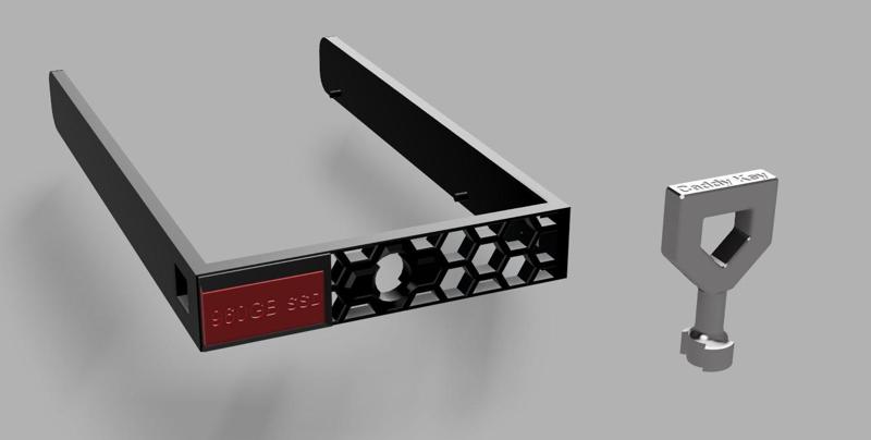 Screwless 2.5" caddy for dell 13th gen