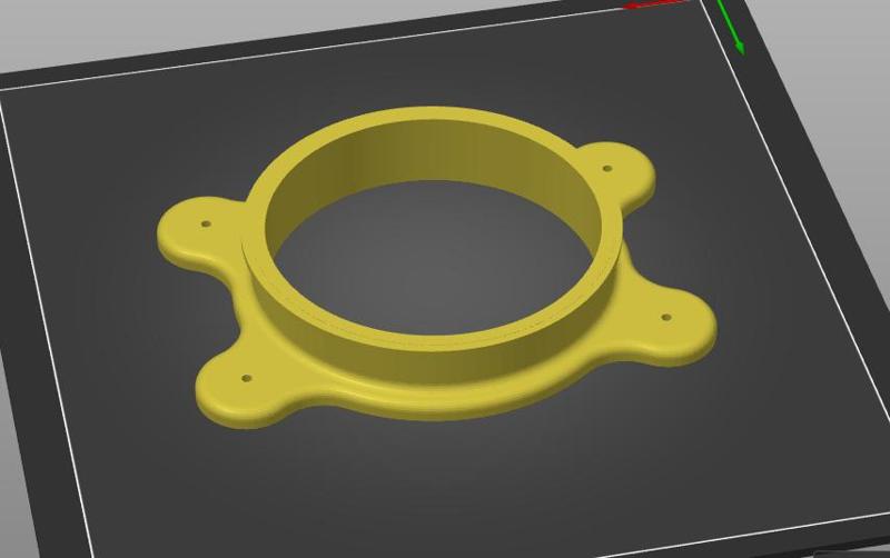 Flange for 4" Drier Duct (remix)