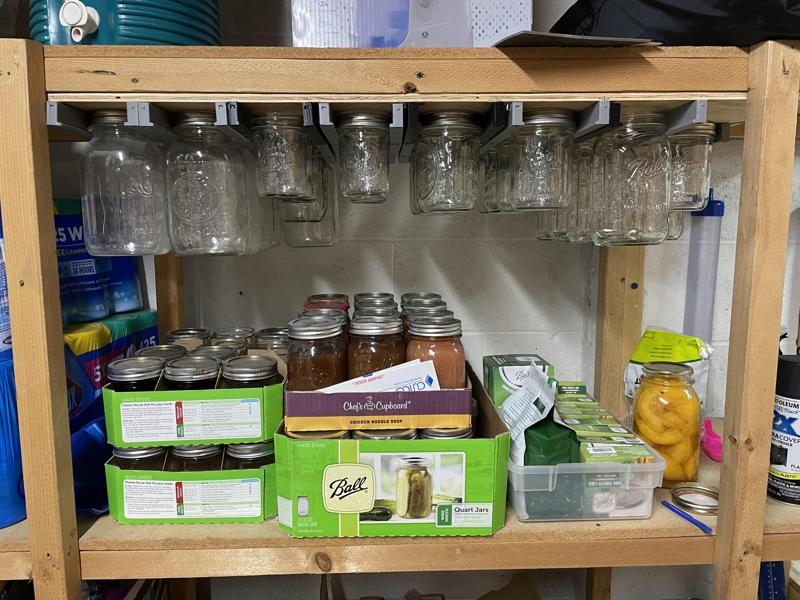 Wide Mouth Mason jar organizer mount