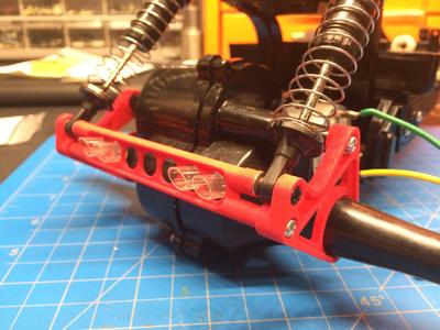 Tamiya Rising Fighter Rear Shock Mount and Transmission Brace