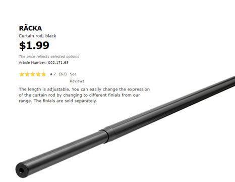 IKEA Racka Endcap