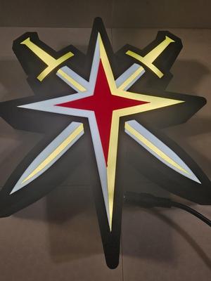 Las Vegas Golden Knights Swords Lightbox